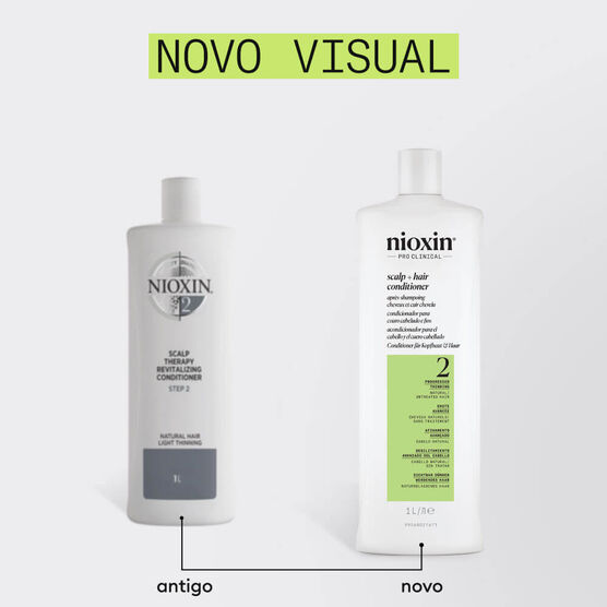 Condicionador para Cabelos Naturais Sistema 2 Nioxin
